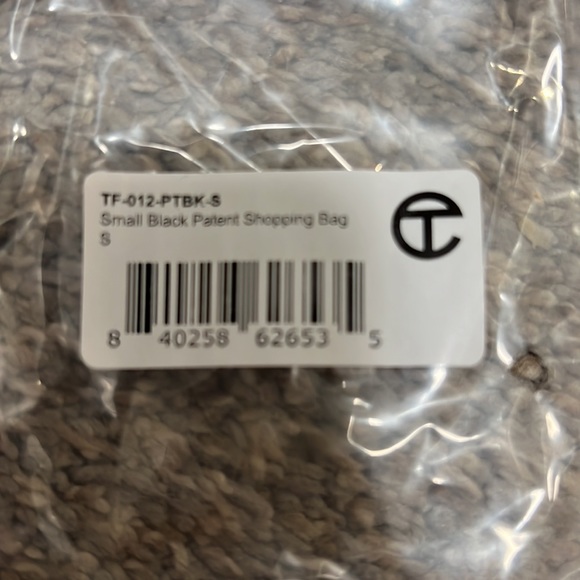 Telfar Small Black Patent shopping Bag - Picture 4 of 4